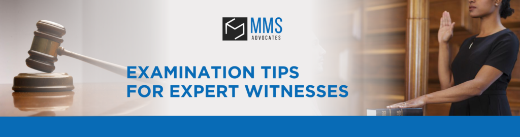 Examination Tips for Expert Witnesses