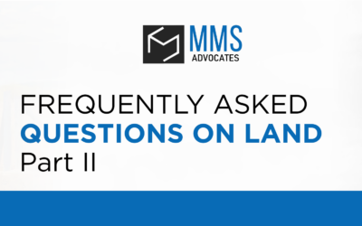 FREQUENTLY ASKED QUESTIONS ON LAND - PART II